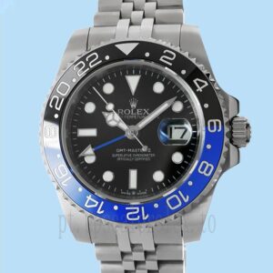 Rolex Gmt Master Ii Masculino 40mm m126710blnr-0002 Mostrador Preto Tom Prata