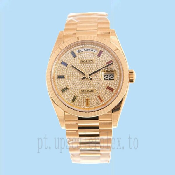 Rolex Day-date 36mm m128238-0051 Unissex Tom De Ouro Automático - Image 2