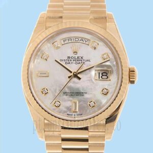 Rolex Day-date Unissex m128238-0011 36mm Tom De Ouro Assistir