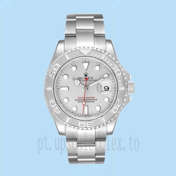 Rolex Yacht-master 40mm 16622SSO Masculino Mostrador De Platina Pulseira Ostra - Image 2