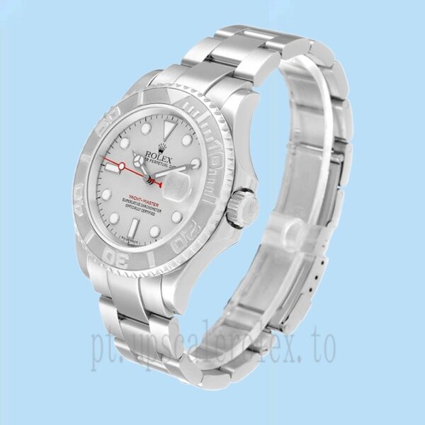 Rolex Yacht-master 40mm 16622SSO Masculino Mostrador De Platina Pulseira Ostra - Image 3
