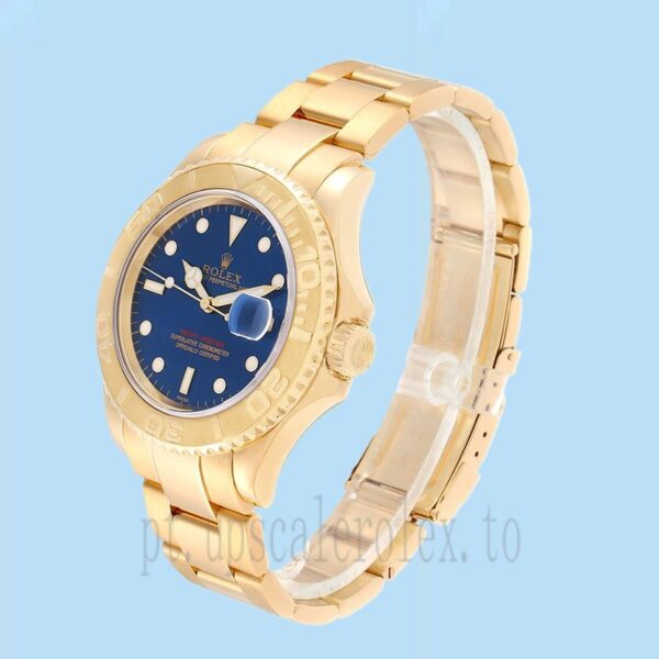Rolex Yacht-master 16628BLSO 40mm Masculino Tom De Ouro Pulseira Ostra - Image 3