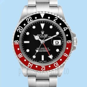 Rolex Gmt Master Ii Masculino 16710COKE 40mm Mostrador Preto Pulseira Ostra