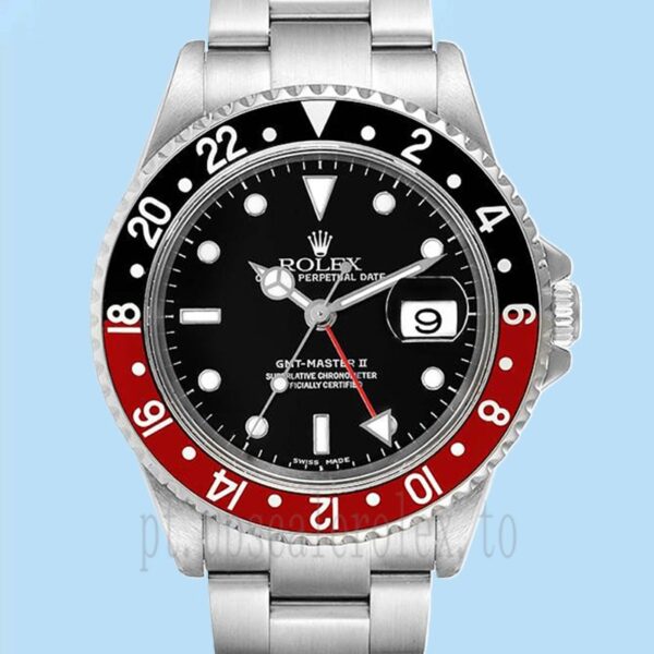 Rolex Gmt Master Ii Masculino 16710COKE 40mm Mostrador Preto Pulseira Ostra