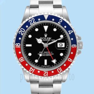Rolex Gmt Master Ii Masculino 16710PEPSI 40mm Tom Prata Assistir