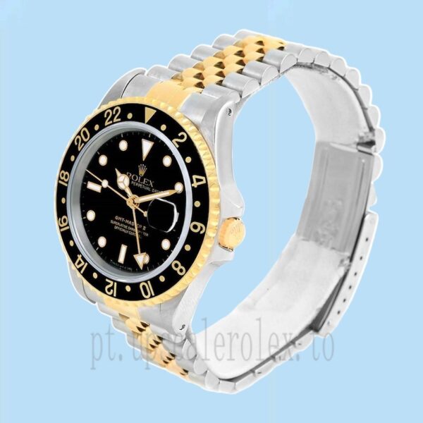 Rolex Gmt Master Masculino 16713BKSJ 40mm Pulseira Jubileu - Image 3