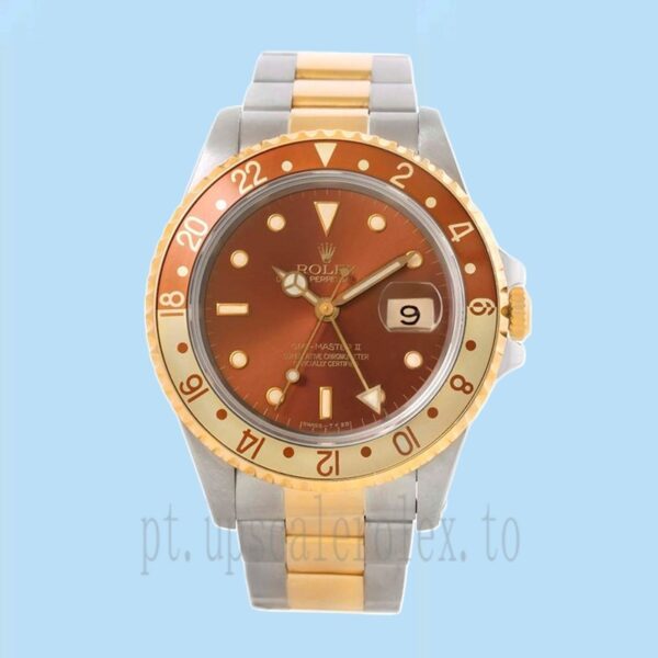 Rolex Gmt Master 40mm Masculino 16713BNSO Automático Tom De Ouro - Image 2