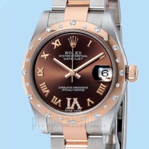 Rolex Datejust Senhoras 31mm 178341-72161 Tom De Ouro Rosa Assistir
