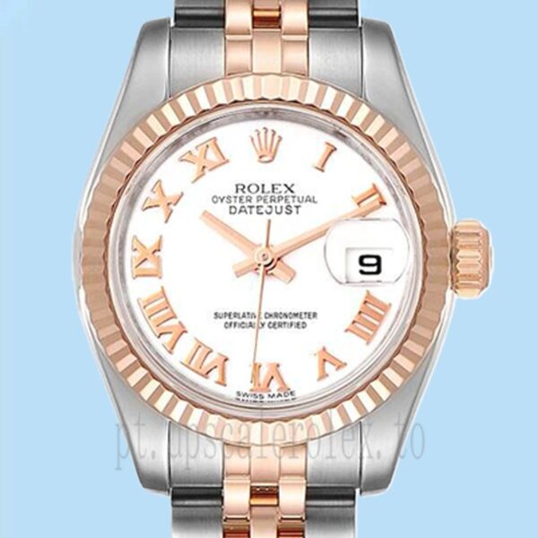 Rolex Datejust 26mm 179171 Senhoras Mostrador Branco Assistir