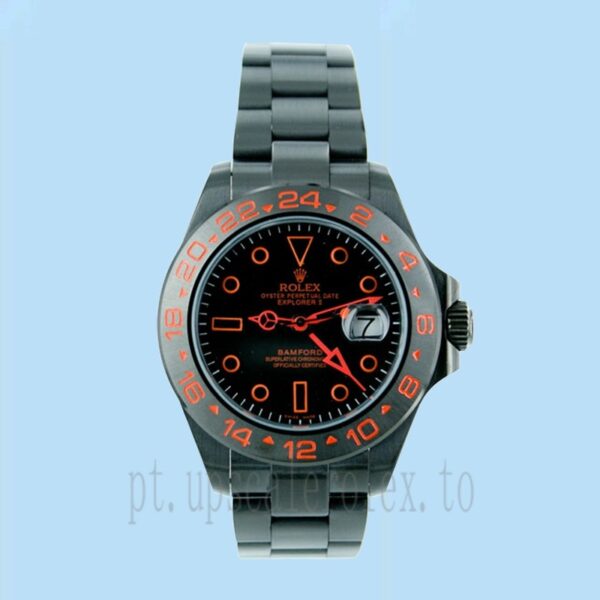 Rolex Explorer m216570-0001 42mm Masculino Tom Preto Pulseira Ostra - Image 2
