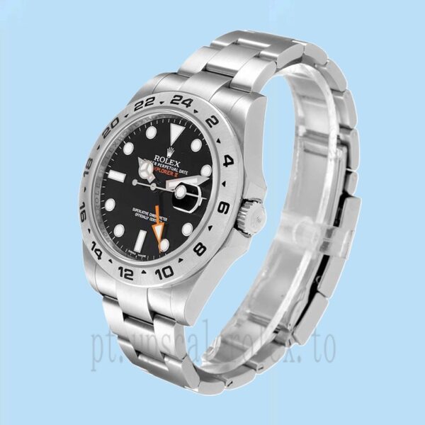 Rolex Explorer 42mm Masculino m216570-0002 Pulseira Ostra Mostrador Preto - Image 3