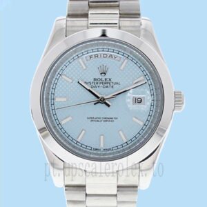 Rolex Day-date m228206-0004 40mm Masculino Assistir Mostrador azul
