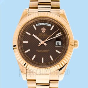 Rolex Day-date 40mm 228235-0006 Masculino Tom De Ouro Rosa Assistir