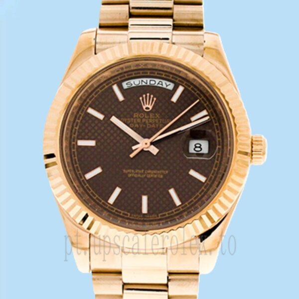 Rolex Day-date 40mm 228235-0006 Masculino Tom De Ouro Rosa Assistir