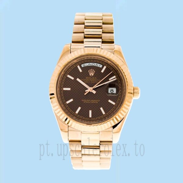 Rolex Day-date 40mm 228235-0006 Masculino Tom De Ouro Rosa Assistir - Image 2