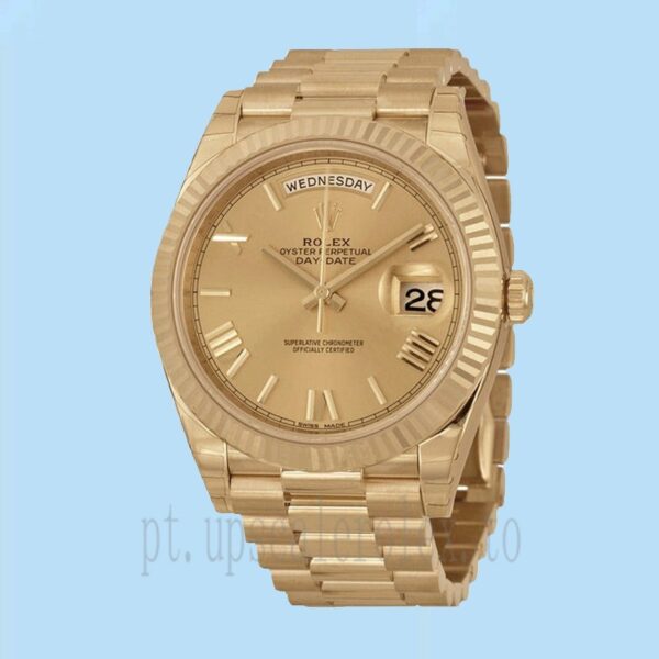 Rolex Day-Date Masculino 40mm m228238-0002 Tom De Ouro Mostrador De Champanhe - Image 2