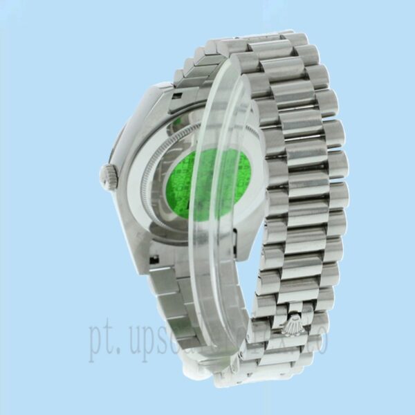 Rolex Day-date 228239BKSP 40mm Masculino Tom Prata Automático - Image 4