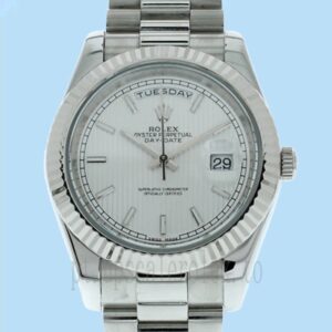 Rolex Day-Date 228239WSJ Masculino 40mm Assistir Mostrador Branco