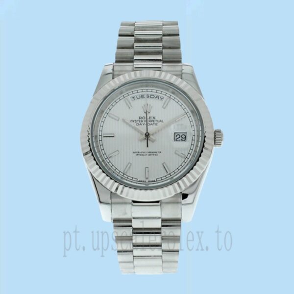 Rolex Day-Date 228239WSJ Masculino 40mm Assistir Mostrador Branco - Image 2