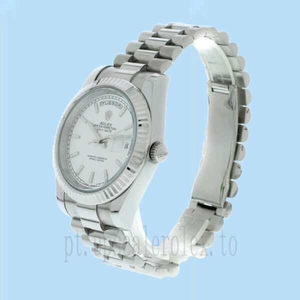 Rolex Day-Date 228239WSJ Masculino 40mm Assistir Mostrador Branco - Image 3
