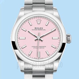 Rolex Oyster Perpetual Senhoras 31mm m277200-0009 Mostrador rosa
