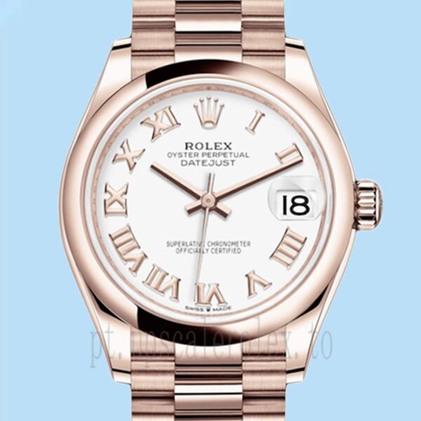 Rolex Datejust 31mm Senhoras m278245-0018 Mostrador Branco