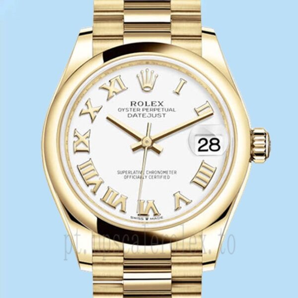 Rolex Datejust 31mm Senhoras m278248-0020 Tom De Ouro