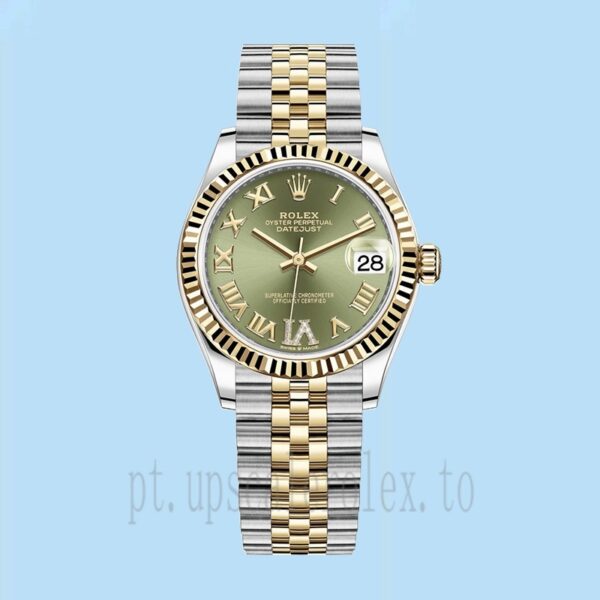 Rolex Datejust m278273-0016 31mm Senhoras Pulseira Jubileu Mostrador Verde - Image 2
