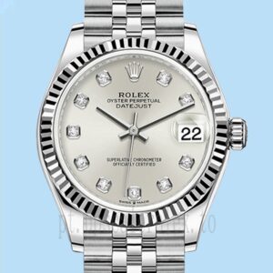 Rolex Datejust m278274-0030 Senhoras 31mm Mostrador Prateado