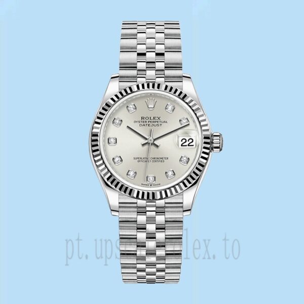 Rolex Datejust m278274-0030 Senhoras 31mm Mostrador Prateado - Image 2