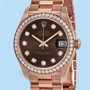 Rolex Datejust 31mm m278285rbr-0006 Senhoras Mostrador De Chocolate