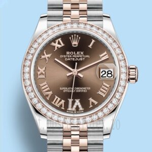 Rolex Datejust 31mm Senhoras m278381rbr-0006 Mostrador De Chocolate Assistir