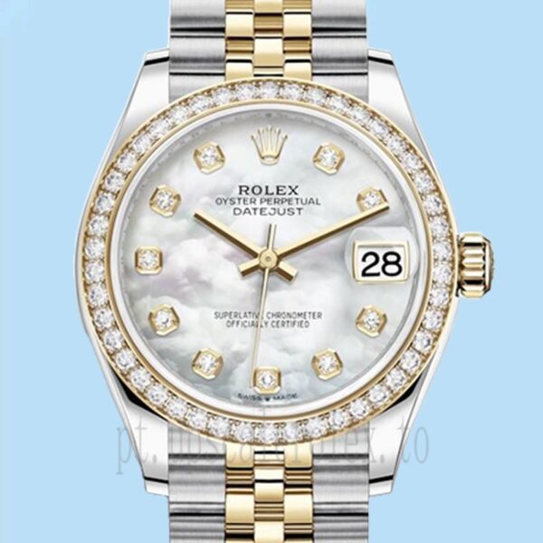 Rolex Datejust Senhoras m278383rbr-0028 31mm Tom Prata