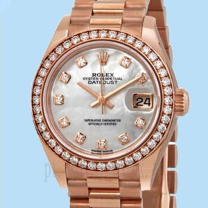 Rolex Datejust 28mm m279135rbr-0010 Senhoras Mostrador Madrepérola Assistir