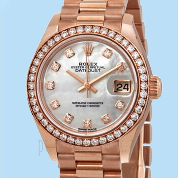 Rolex Datejust 28mm m279135rbr-0010 Senhoras Mostrador Madrepérola Assistir