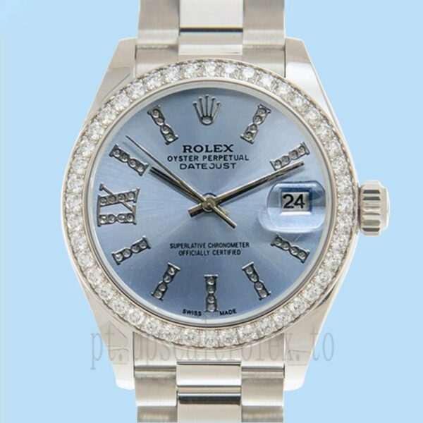 Rolex Datejust Senhoras 279136 28mm Pulseira Presidente Automático