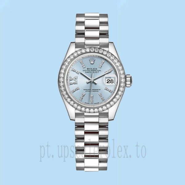 Rolex Datejust Senhoras 279136 28mm Pulseira Presidente Automático - Image 2