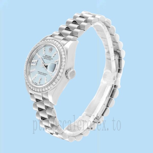 Rolex Datejust Senhoras 279136 28mm Pulseira Presidente Automático - Image 3