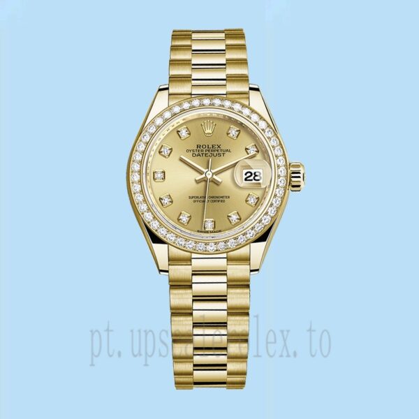 Rolex Datejust 28mm Senhoras m279138rbr-0023 Assistir Tom De Ouro - Image 2