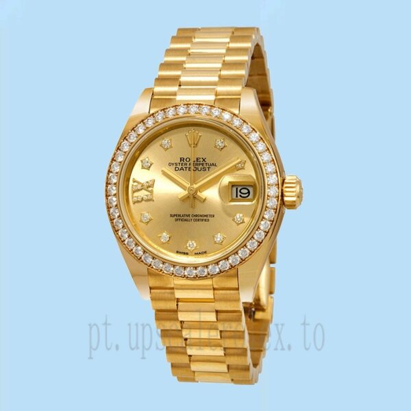 Rolex Datejust m279138rbr-0006 28mm Senhoras Pulseira Presidente/Pulseira Jubileu - Image 2