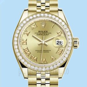 Rolex Datejust Senhoras m279138rbr-0022 28mm Mostrador De Champanhe Assistir
