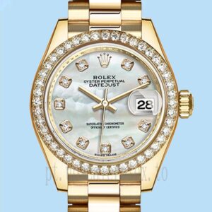 Rolex Datejust 28mm Senhoras m279138rbr-0015 Tom De Ouro Assistir
