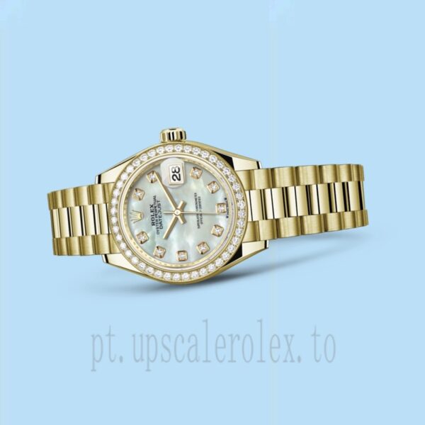 Rolex Datejust 28mm Senhoras m279138rbr-0015 Tom De Ouro Assistir - Image 3