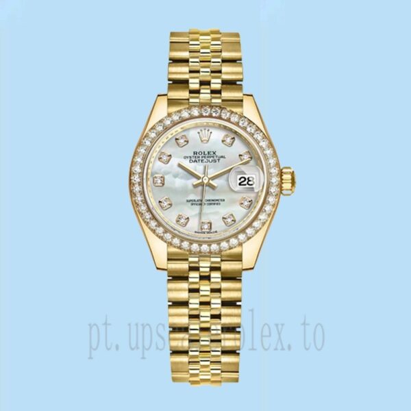 Rolex Datejust 28mm Senhoras m279138rbr-0015 Tom De Ouro Assistir - Image 5