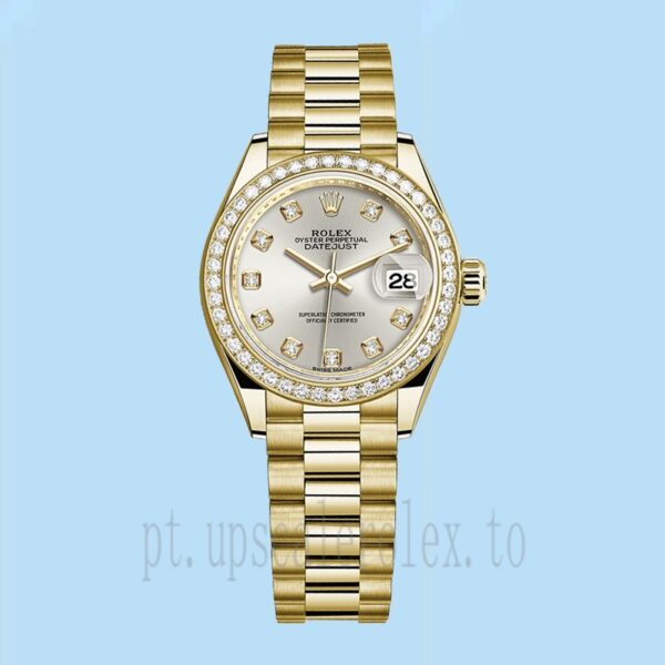 Rolex Datejust m279138rbr-0019 Senhoras 28mm Automático Mostrador Prateado - Image 2