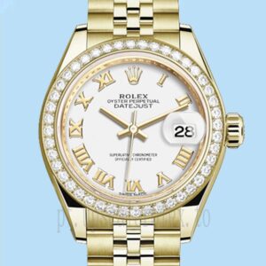 Rolex Datejust Senhoras 28mm m279138rbr-0032 Mostrador Branco Pulseira Jubileu