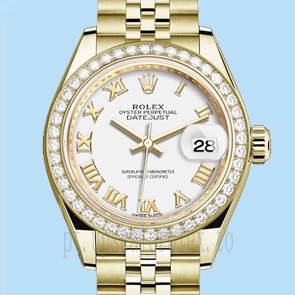 Rolex Datejust Senhoras 28mm m279138rbr-0032 Mostrador Branco Pulseira Jubileu
