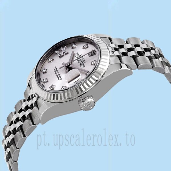 Rolex Datejust Senhoras 28mm m279174-0021 Mostrador Prateado Tom Prata - Image 3