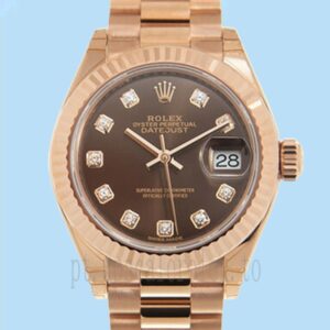 Rolex Datejust Senhoras 28mm m279175-0016 Mostrador De Chocolate