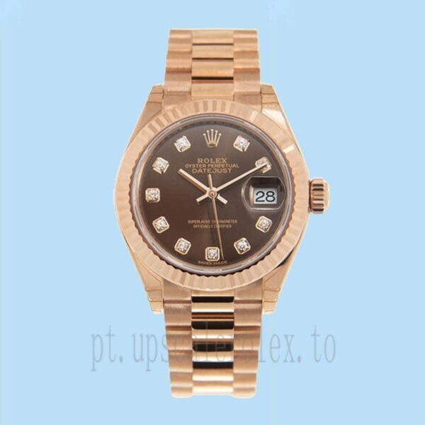 Rolex Datejust Senhoras 28mm m279175-0016 Mostrador De Chocolate - Image 2